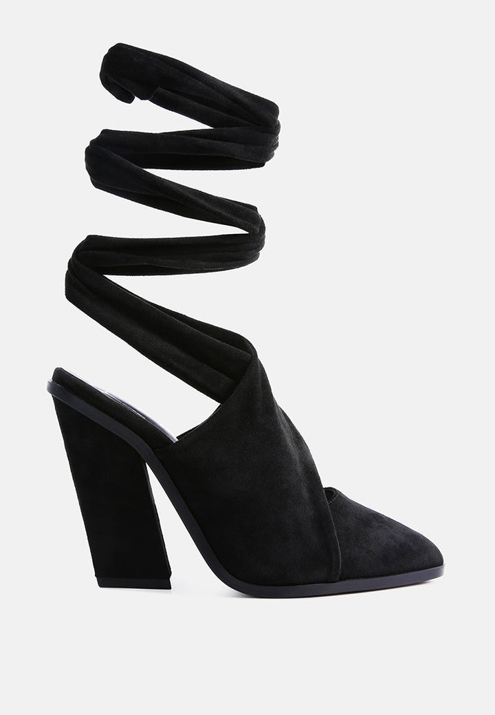 mama fav lace up block heel mules by ruw#color_black