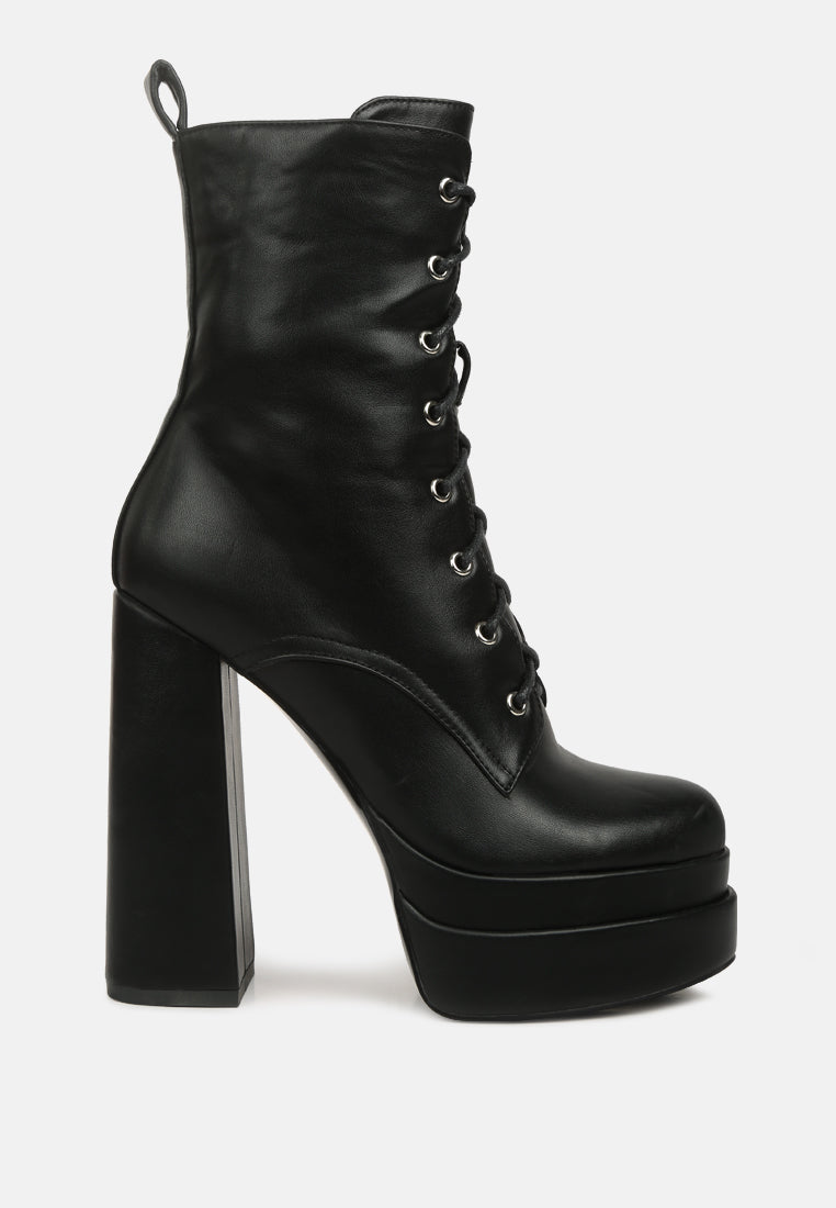 meows faux leather high heel platform ankle boots by ruw#color_black