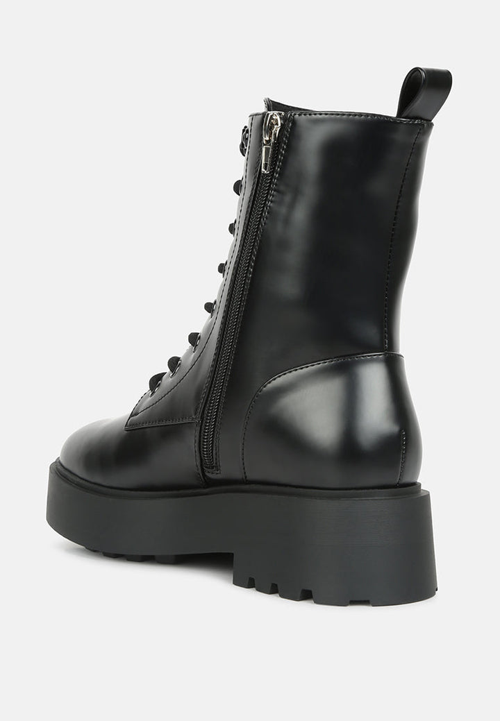 molsh faux leather ankle biker boots by ruw#color_black