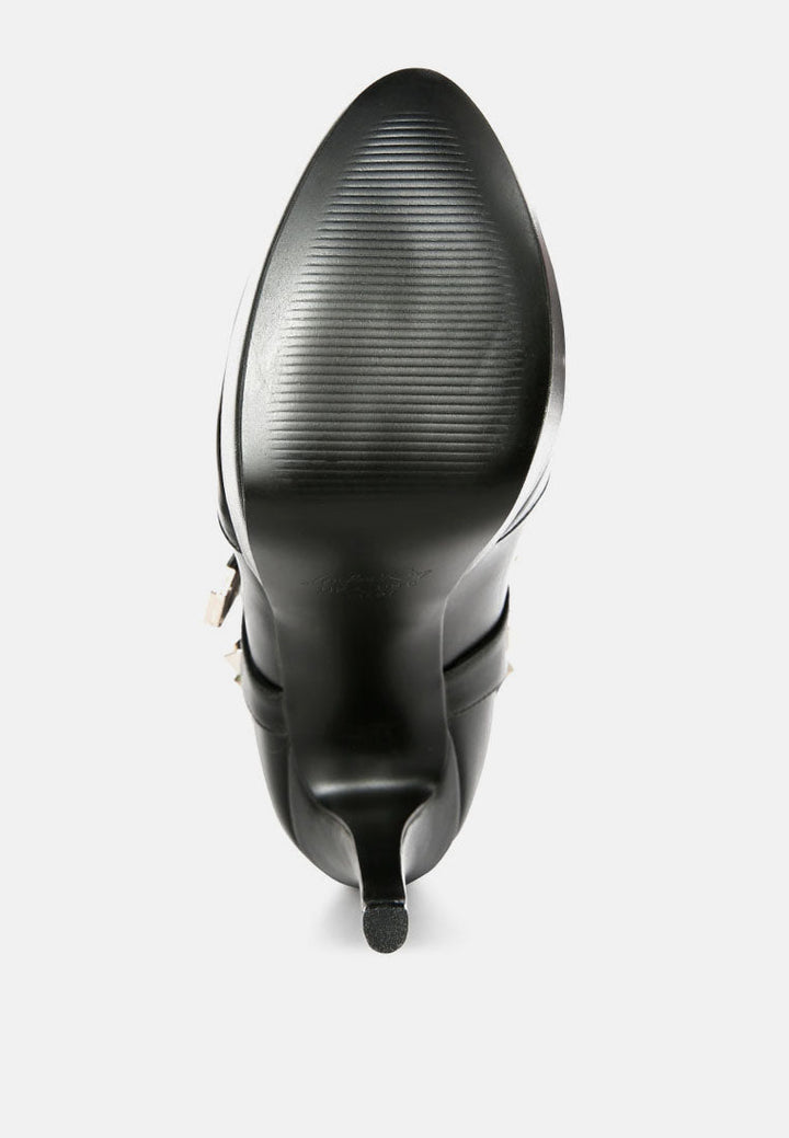 nephele studs embellished stiletto calf boots by ruw#color_black