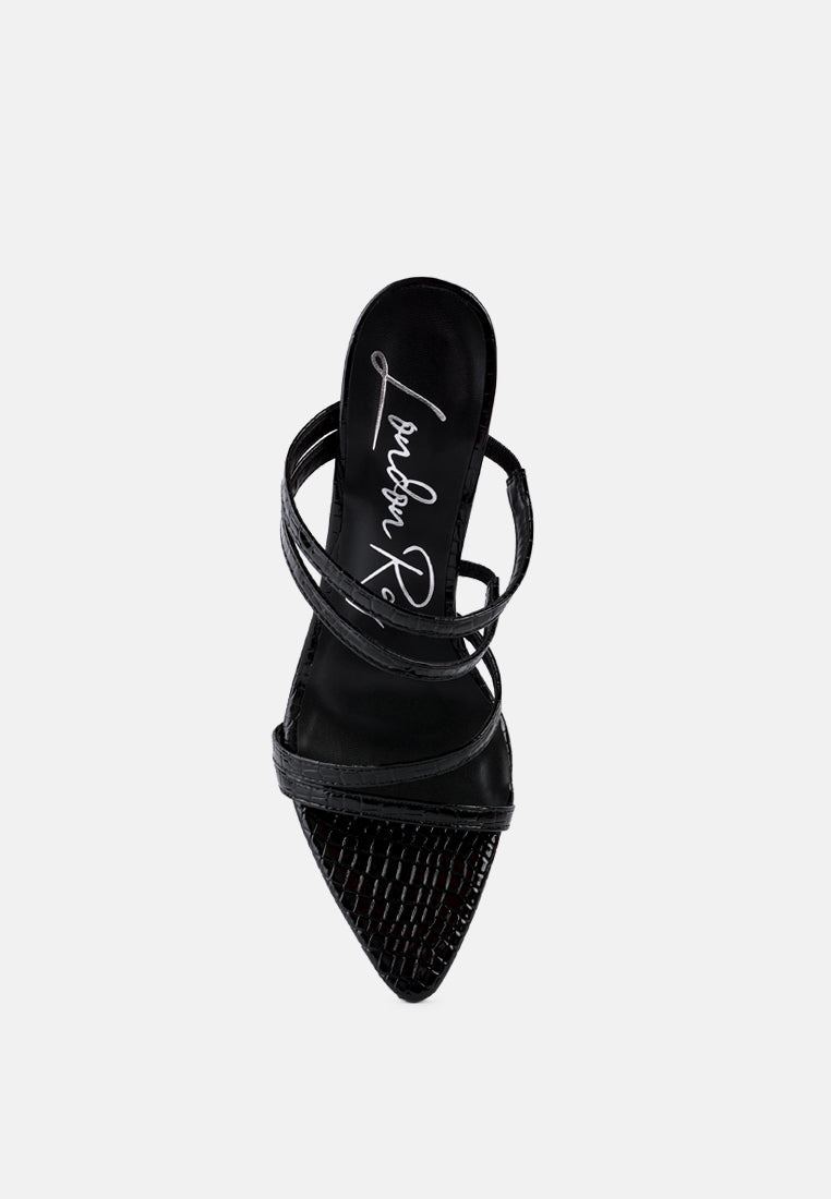 new affair croc strappy high heel sandals by ruw#color_black
