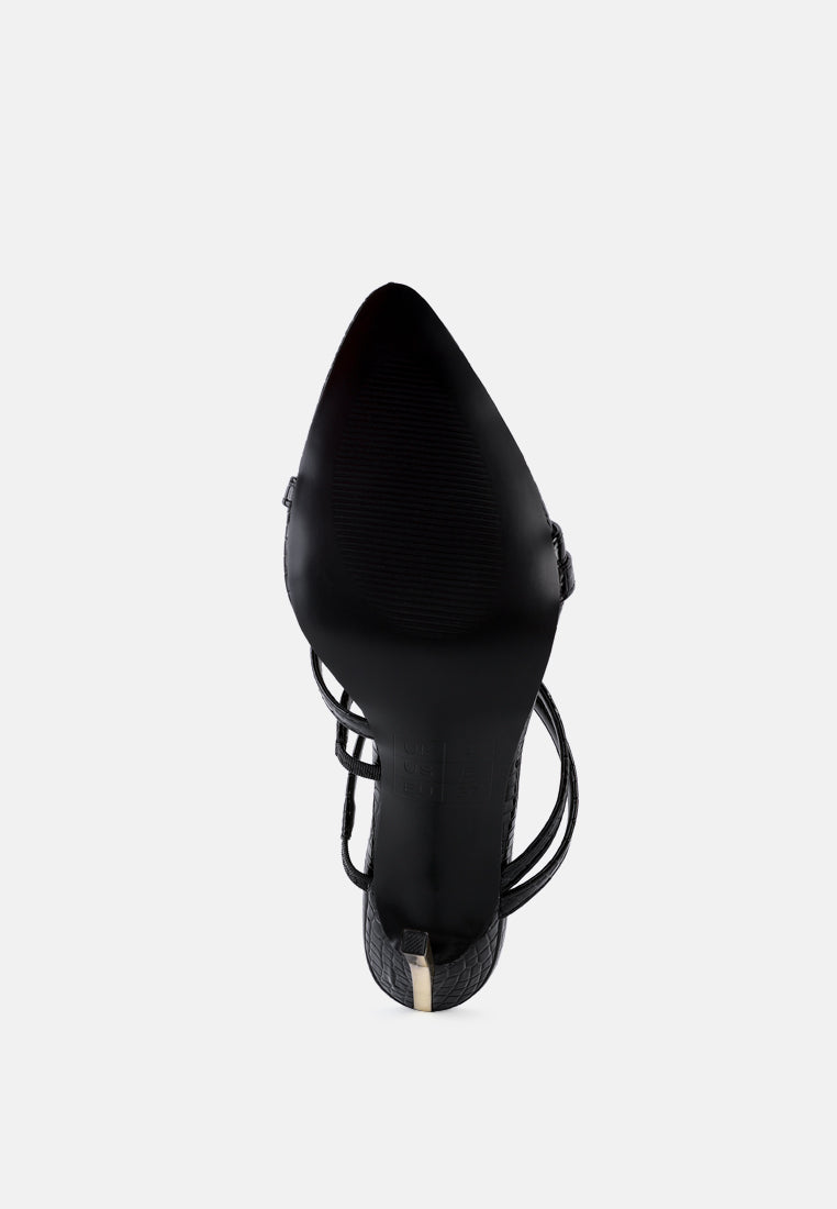 new affair croc strappy high heel sandals by ruw#color_black
