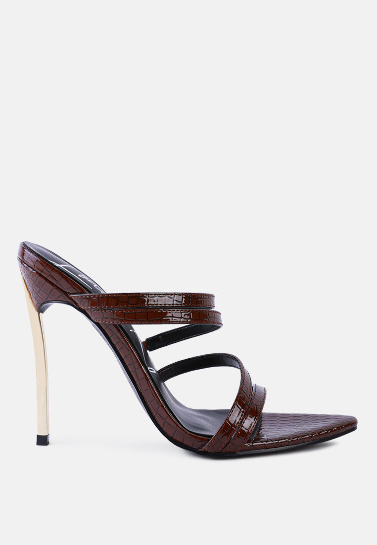 new affair croc strappy high heel sandals by ruw#color_espresso
