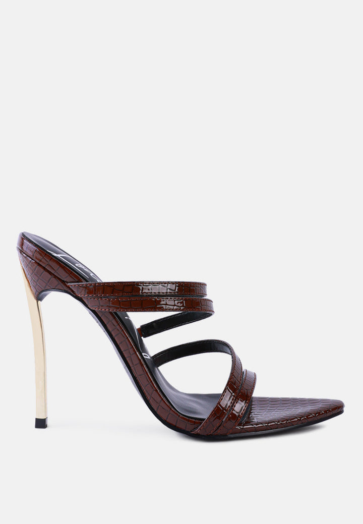 new affair croc strappy high heel sandals by ruw#color_espresso