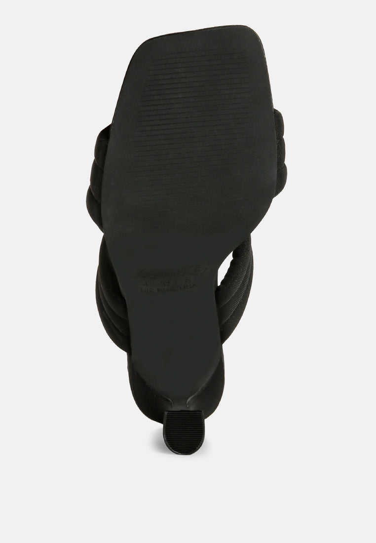 new crush quilted spool heel sandals by ruw#color_black