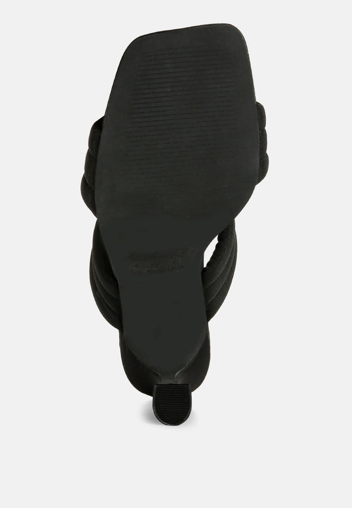new crush quilted spool heel sandals by ruw#color_black