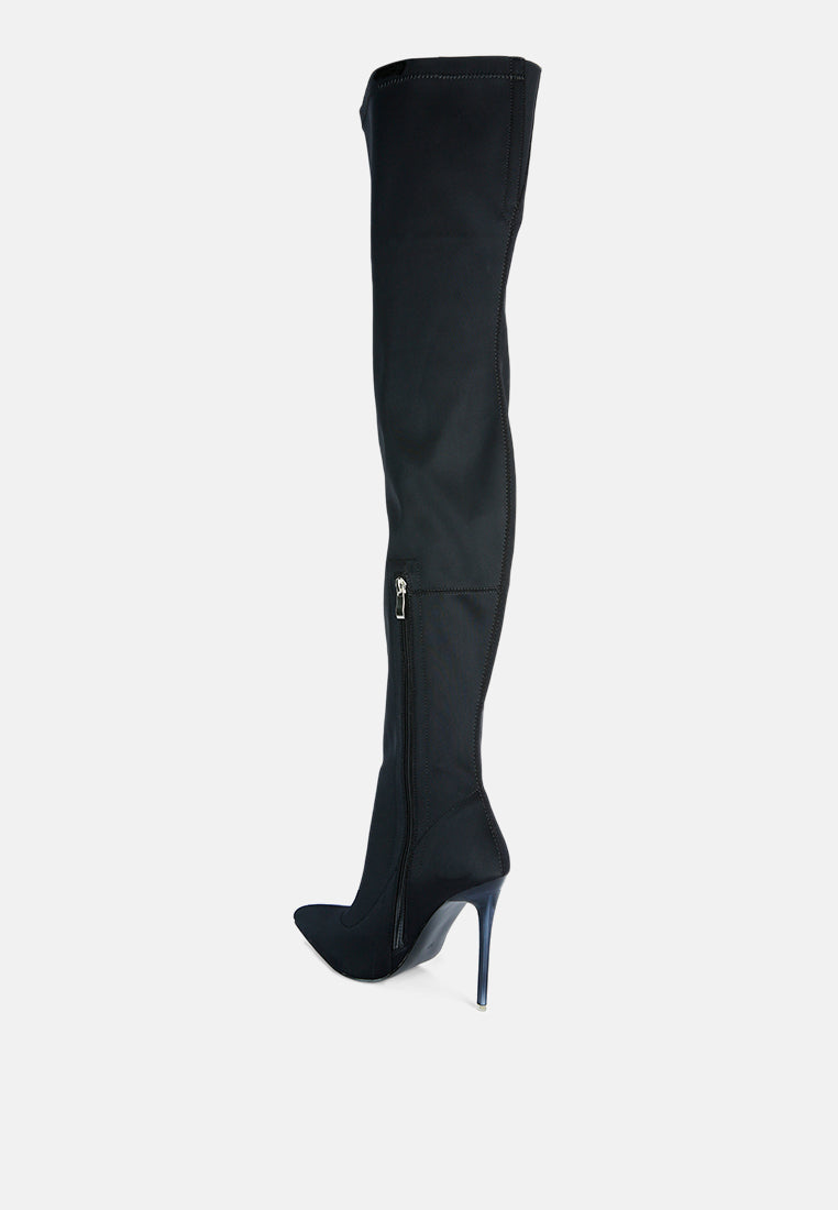 no calm superstretch stiletto long boot by ruw#color_black