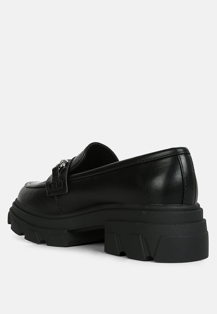 oklyn horsebit emblesihed chunky platform loafers by ruw#color_black