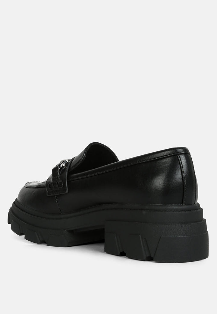 oklyn horsebit emblesihed chunky platform loafers by ruw#color_black