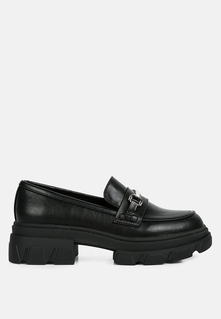 oklyn horsebit emblesihed chunky platform loafers by ruw#color_black