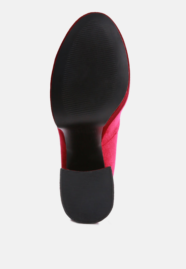 old novelty platform heel velvet pumps by ruw#color_burgundy