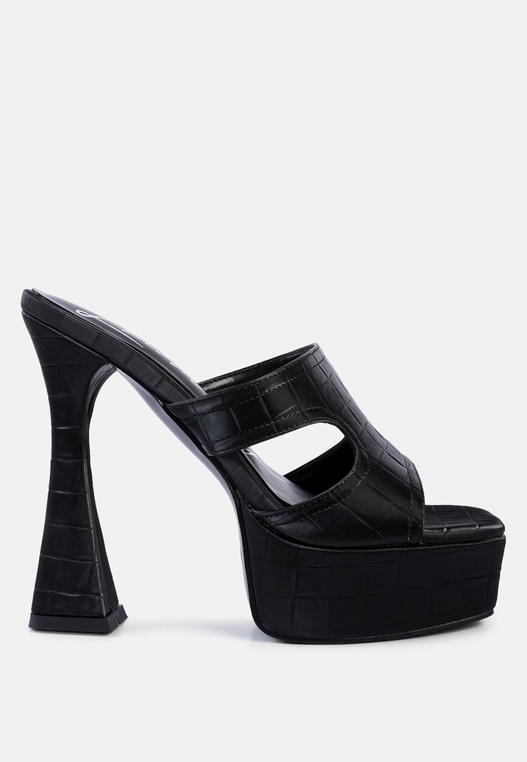 pda croc high heel platform sandals by ruw#color_black