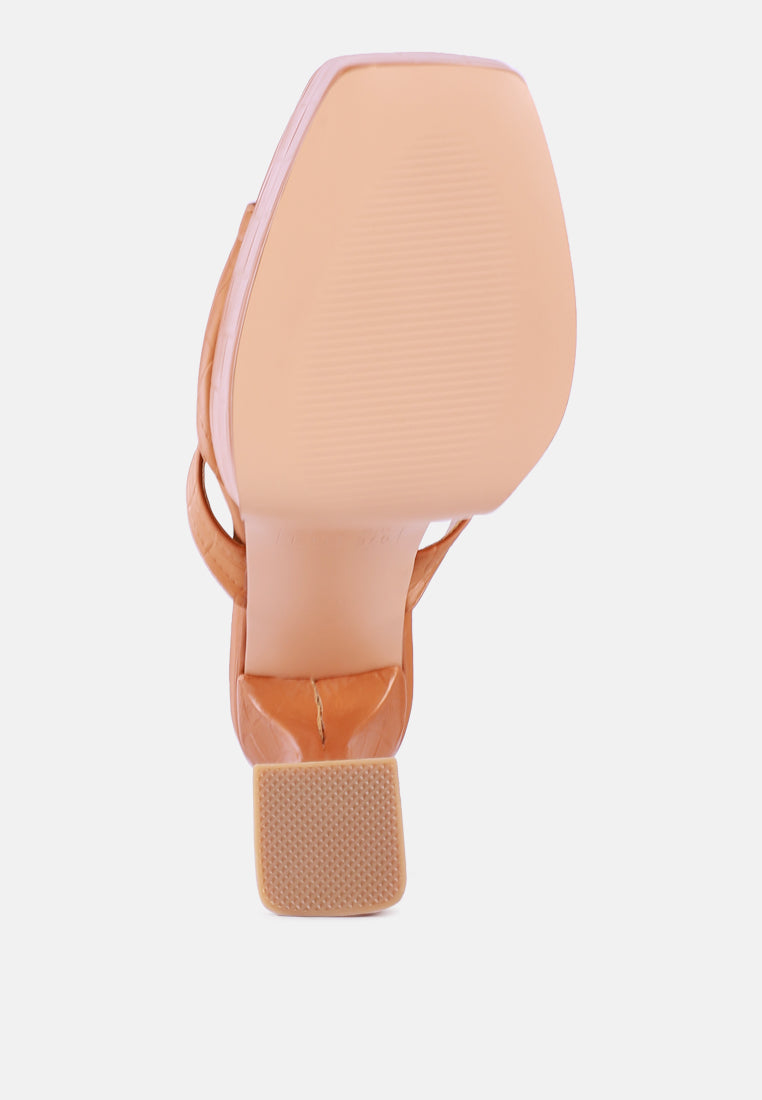 pda croc high heel platform sandals by ruw#color_tan