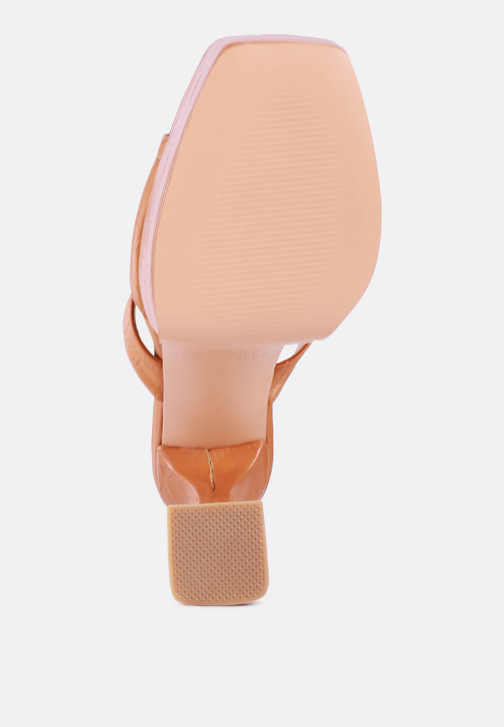 pda croc high heel platform sandals by ruw#color_tan