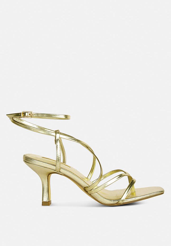 peri peri faux leather strappy heels by ruw#color_gold