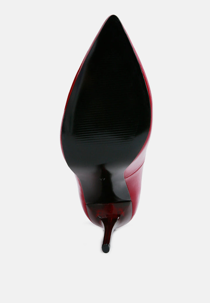 personated stiletto heel pumps by ruw#color_red