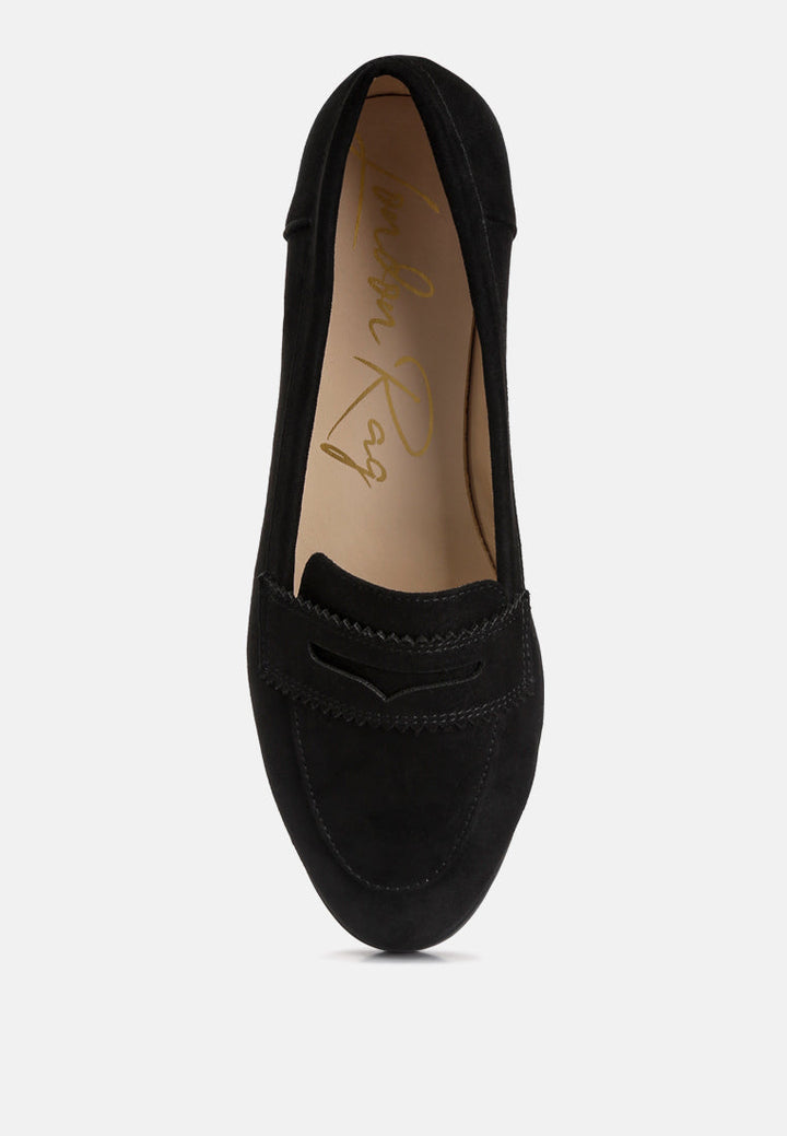 pippa seude flat loafers by ruw#color_black