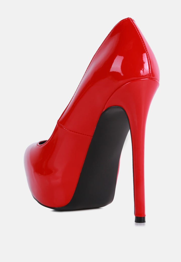 pismis patent faux leather stiletto pumps by ruw#color_red