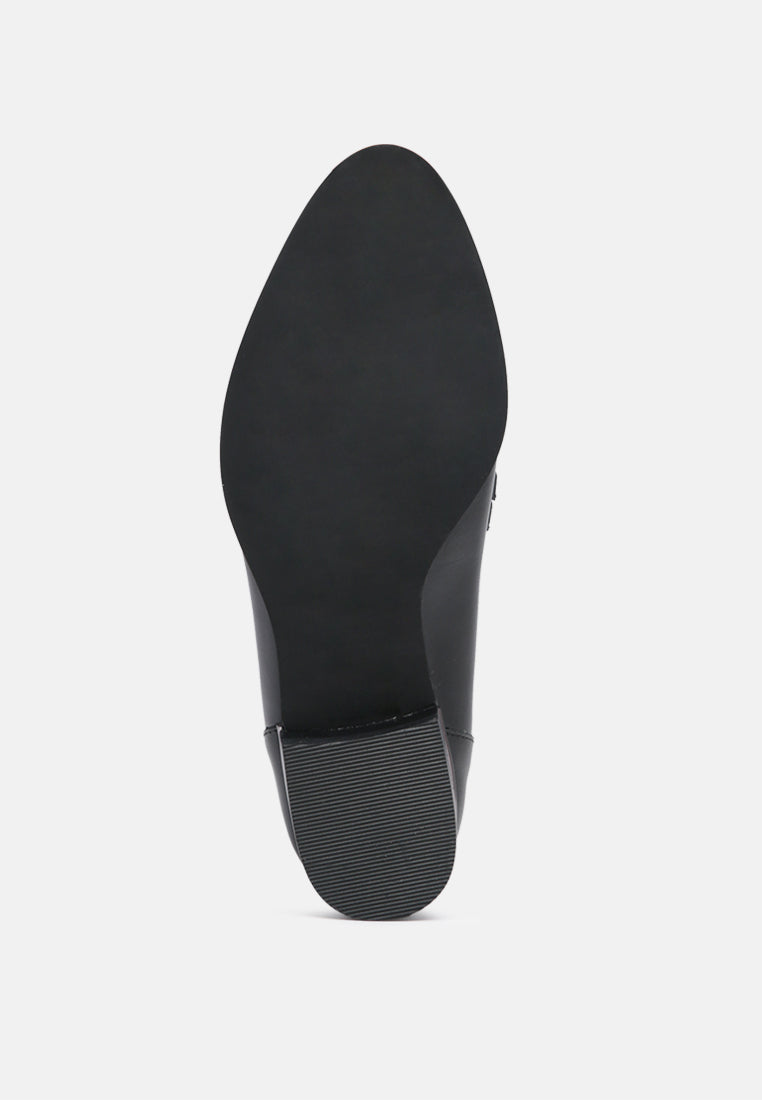 pola leather horsebit loafers by ruw#color_black