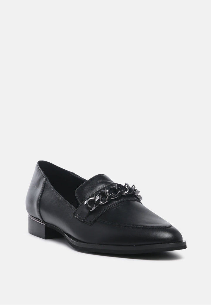 pola leather horsebit loafers by ruw#color_black