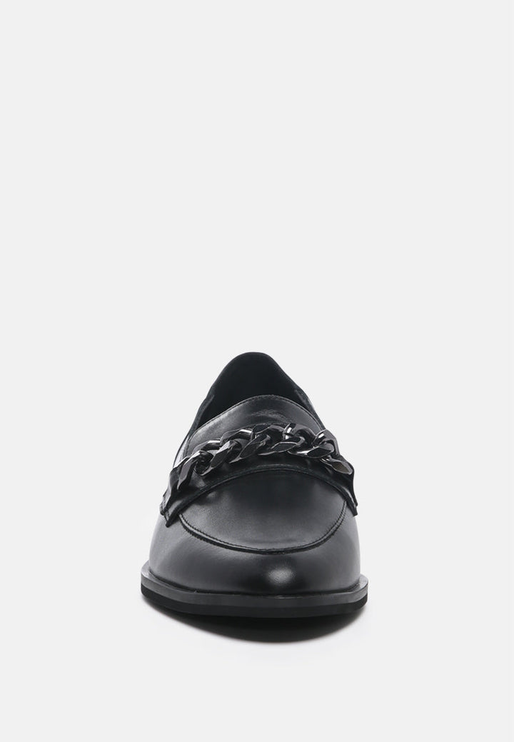 pola leather horsebit loafers by ruw#color_black