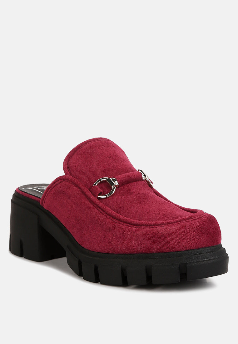 prosper velvet slip on mules by ruw#color_burgundy