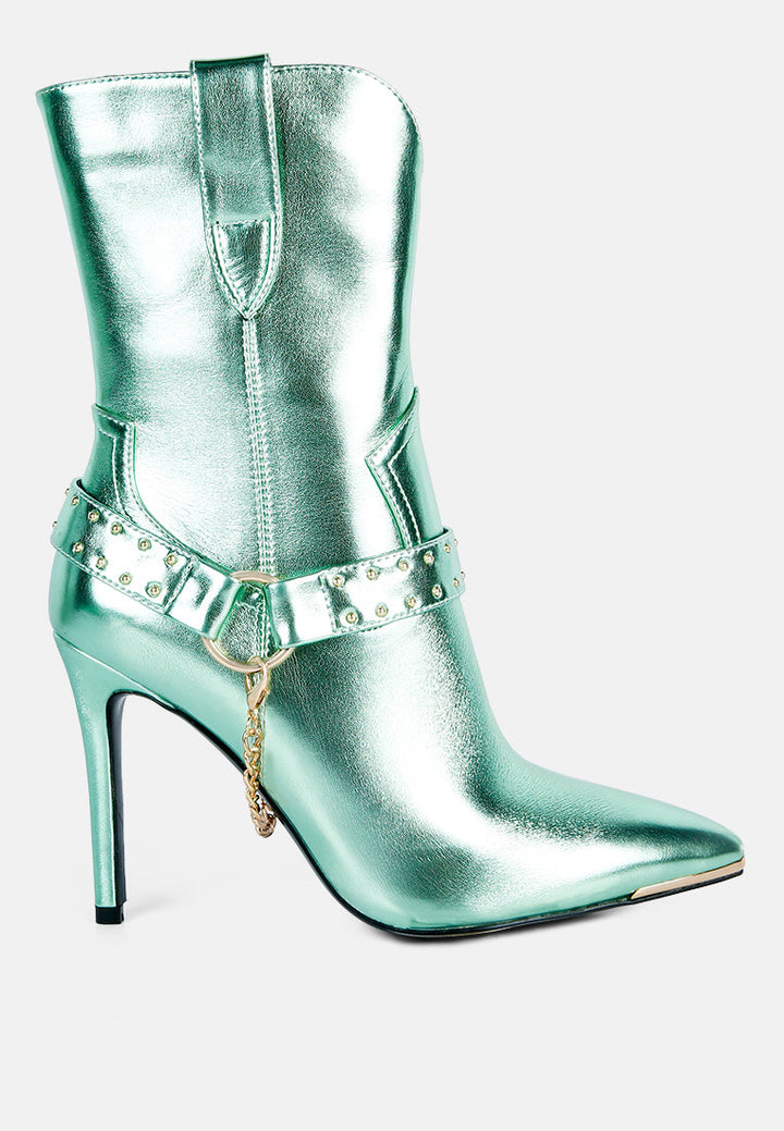 pro tip high heel ankle boots by ruw#color_green