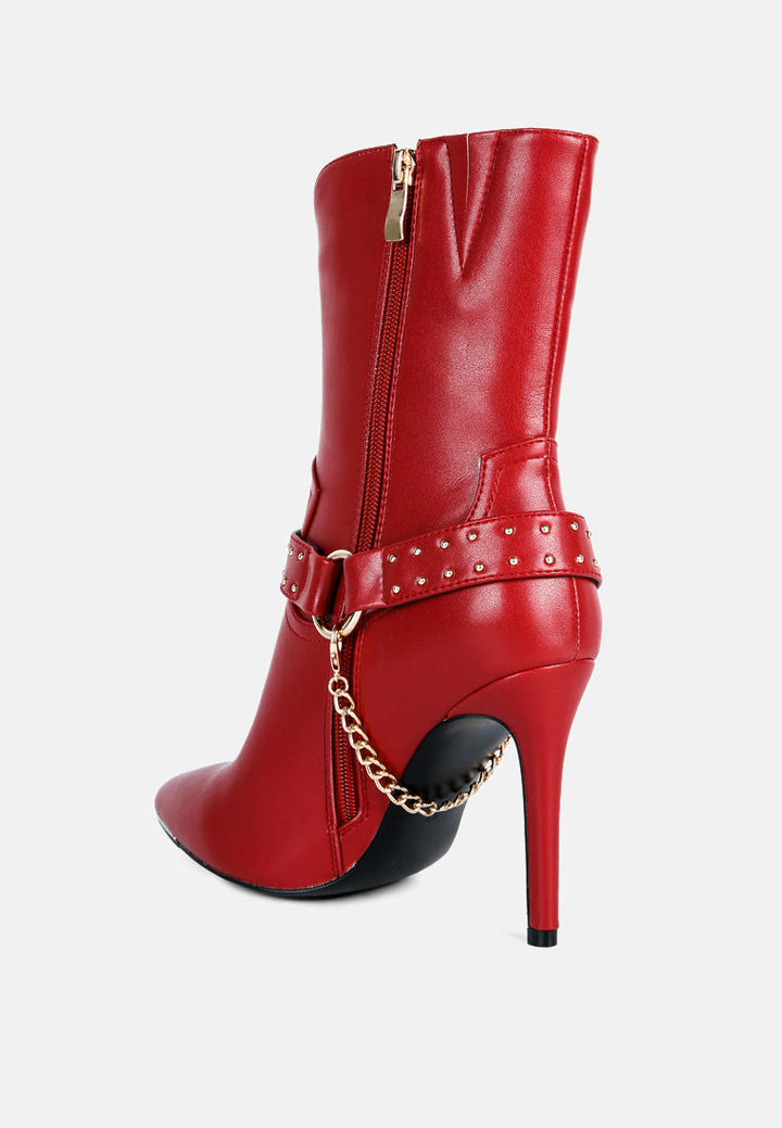 pro tip high heel ankle boots by ruw#color_red