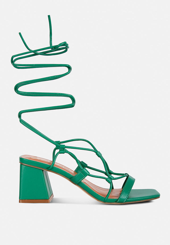 provoked lace up block heeled sandals by ruw#color_green