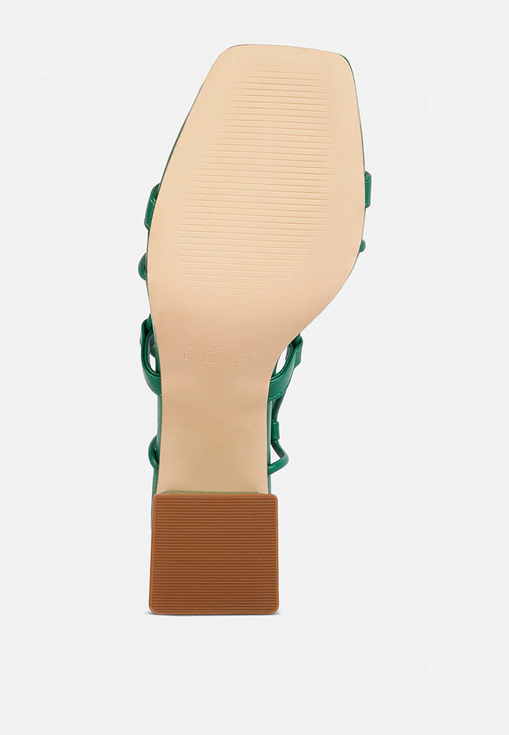 provoked lace up block heeled sandals by ruw#color_green