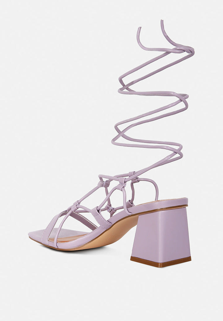 provoked lace up block heeled sandals by ruw#color_purple