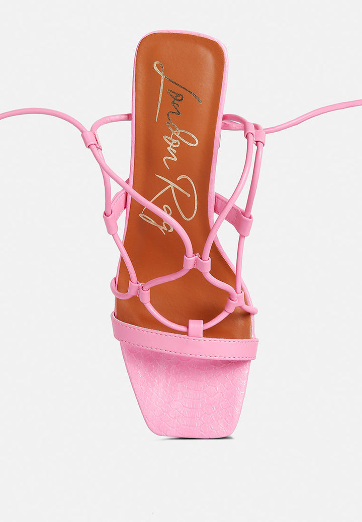 provoked lace up block heeled sandals by ruw#color_pink