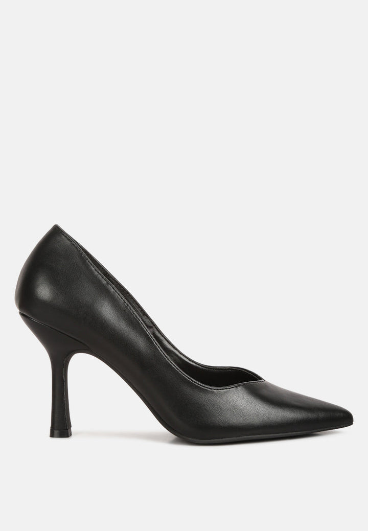 rarity point toe stiletto heeled pumps by ruw#color_black