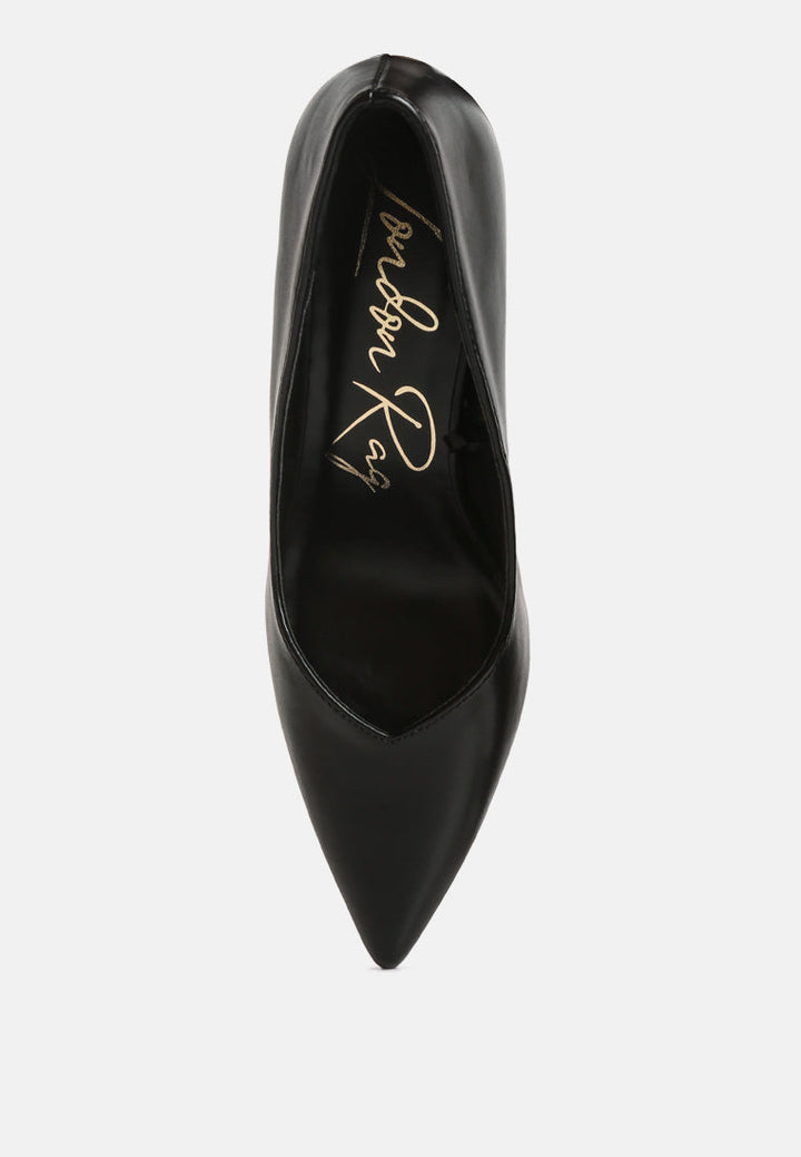 rarity point toe stiletto heeled pumps by ruw#color_black