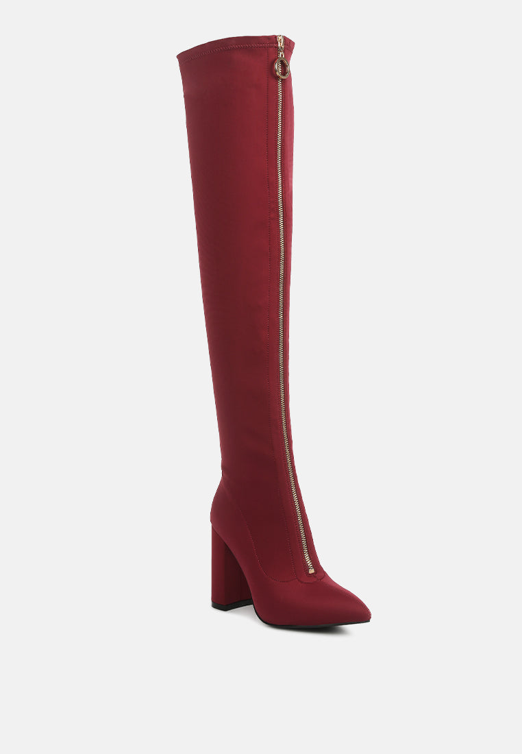 ronettes over-the-knee boot by ruw#color_burgundy