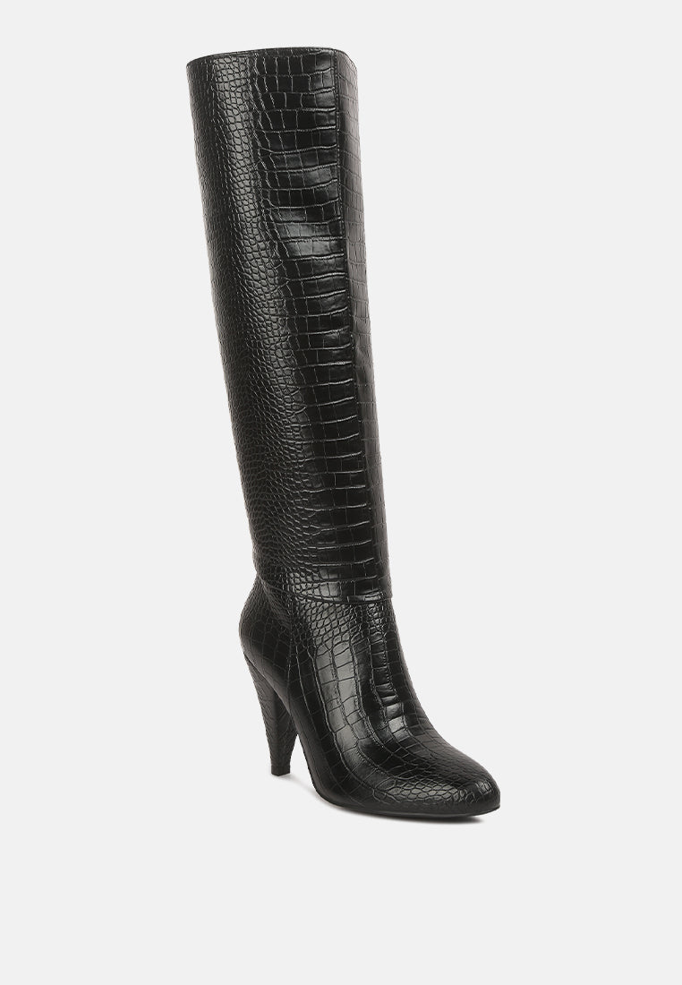 rum rolls calf croc boots by ruw#color_black