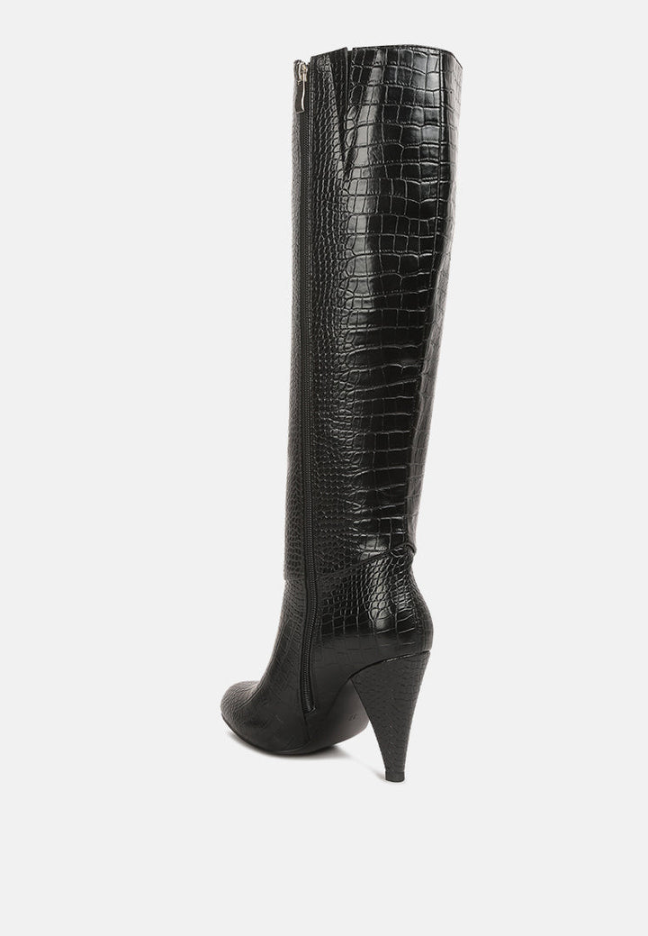 rum rolls calf croc boots by ruw#color_black