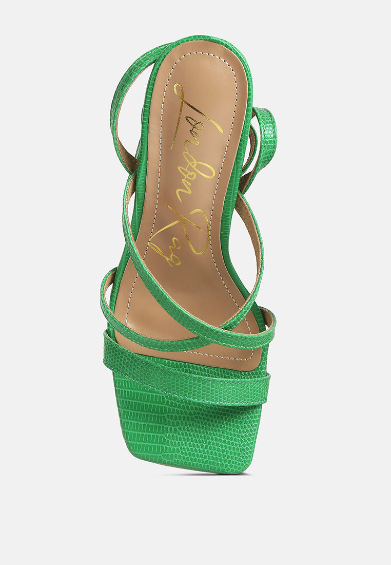 serling croc spool heel sandals by ruw#color_green