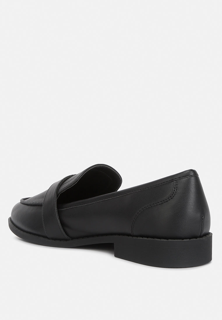 sheboss buckle detail loafers by ruw#color_black