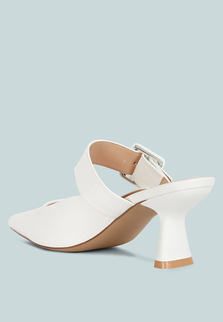 shein star slim block heel mules by ruw#color_white