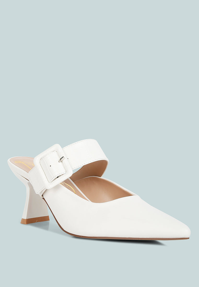 shein star slim block heel mules by ruw#color_white