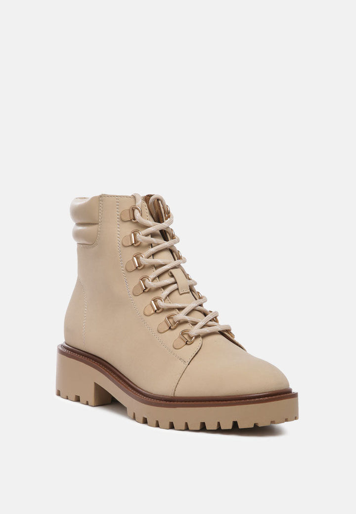 shirly soft leather lace-up boots by ruw#color_beige