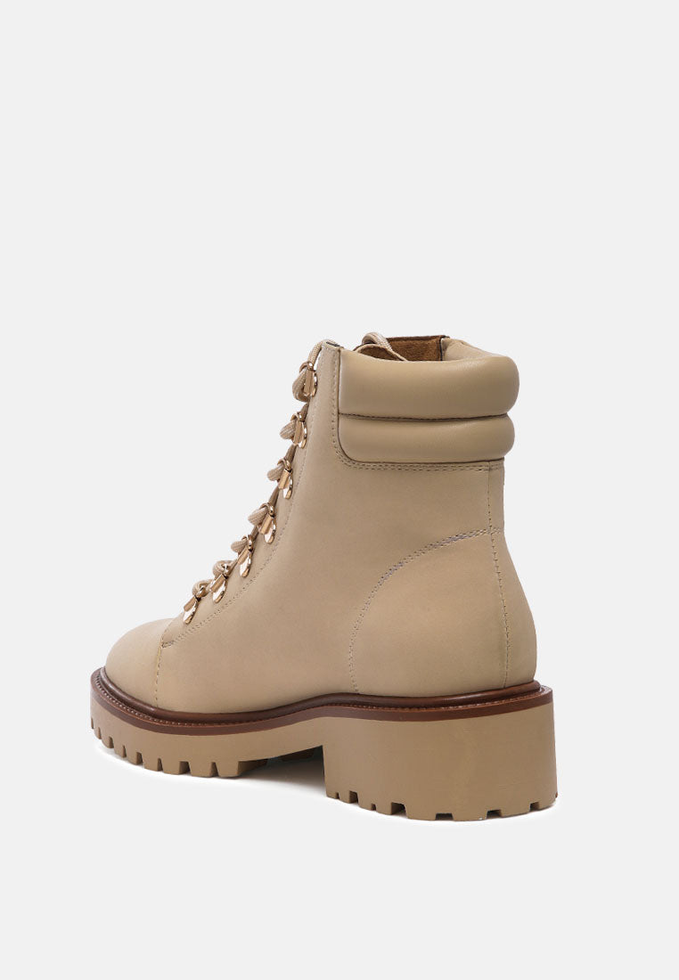 shirly soft leather lace-up boots by ruw#color_beige