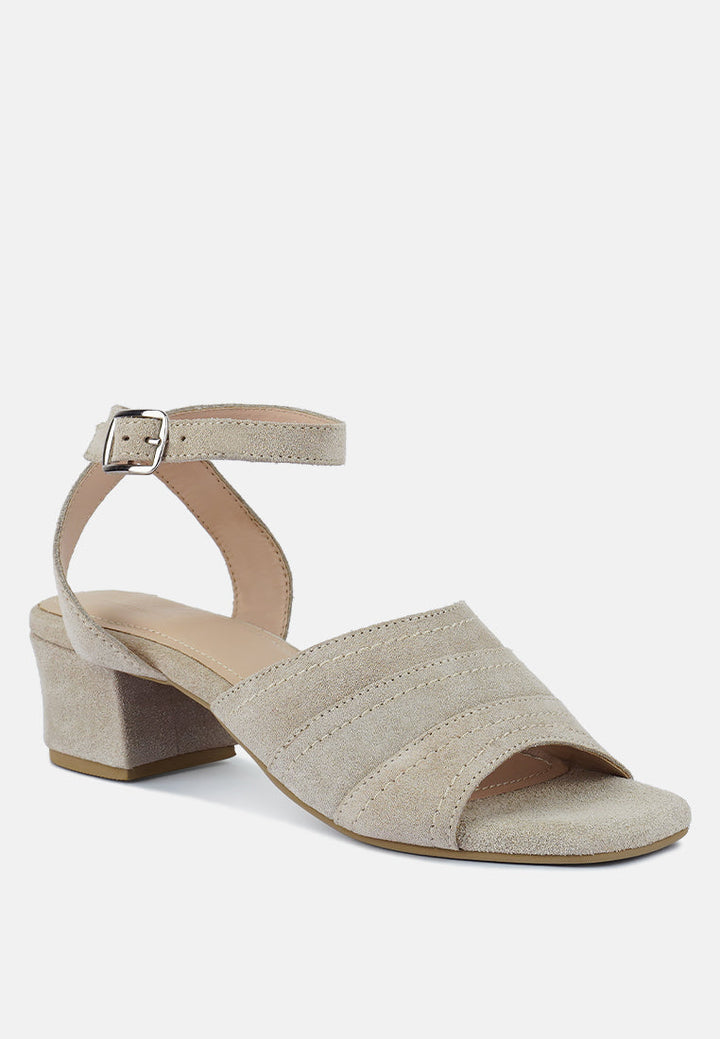 sigrid fine suede block heeled sandal by ruw#color_nude
