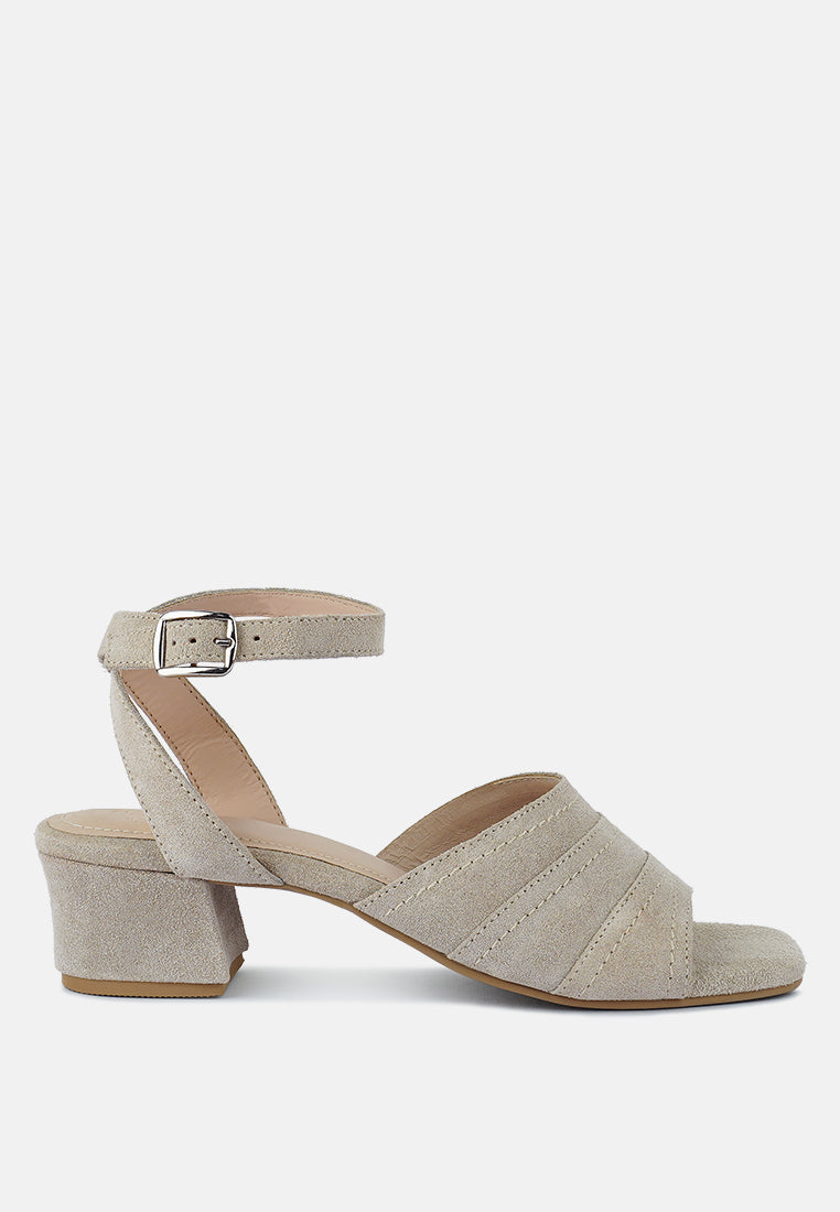 sigrid fine suede block heeled sandal by ruw#color_nude