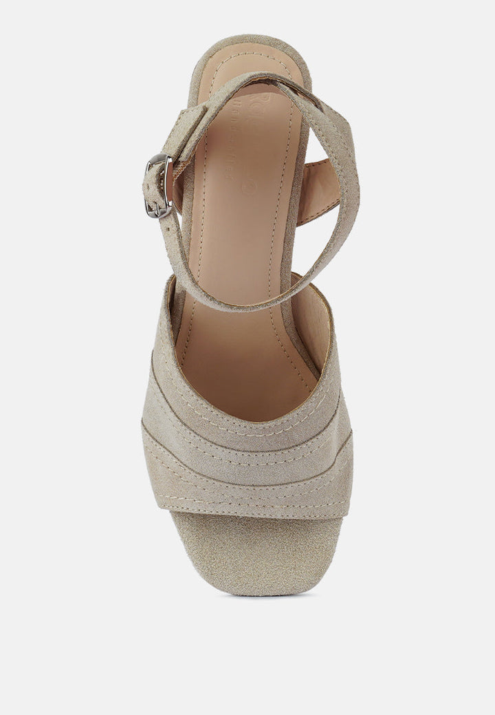 sigrid fine suede block heeled sandal by ruw#color_nude