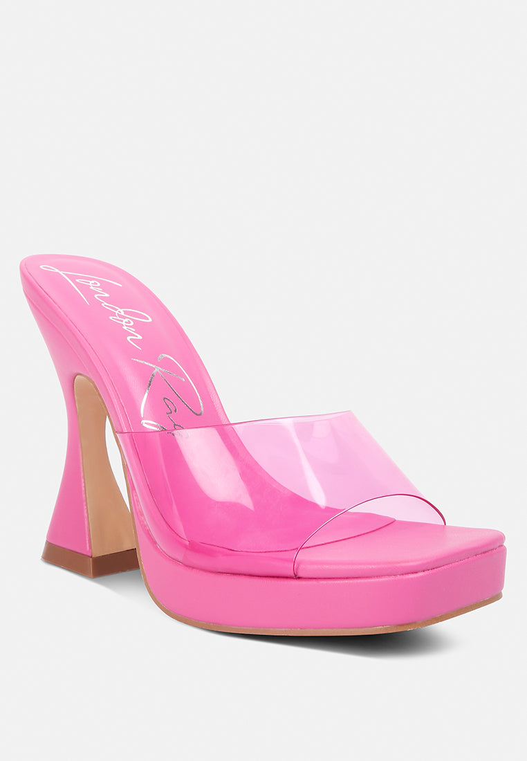 skyhigh clear strap block heel sandals by ruw#color_pink