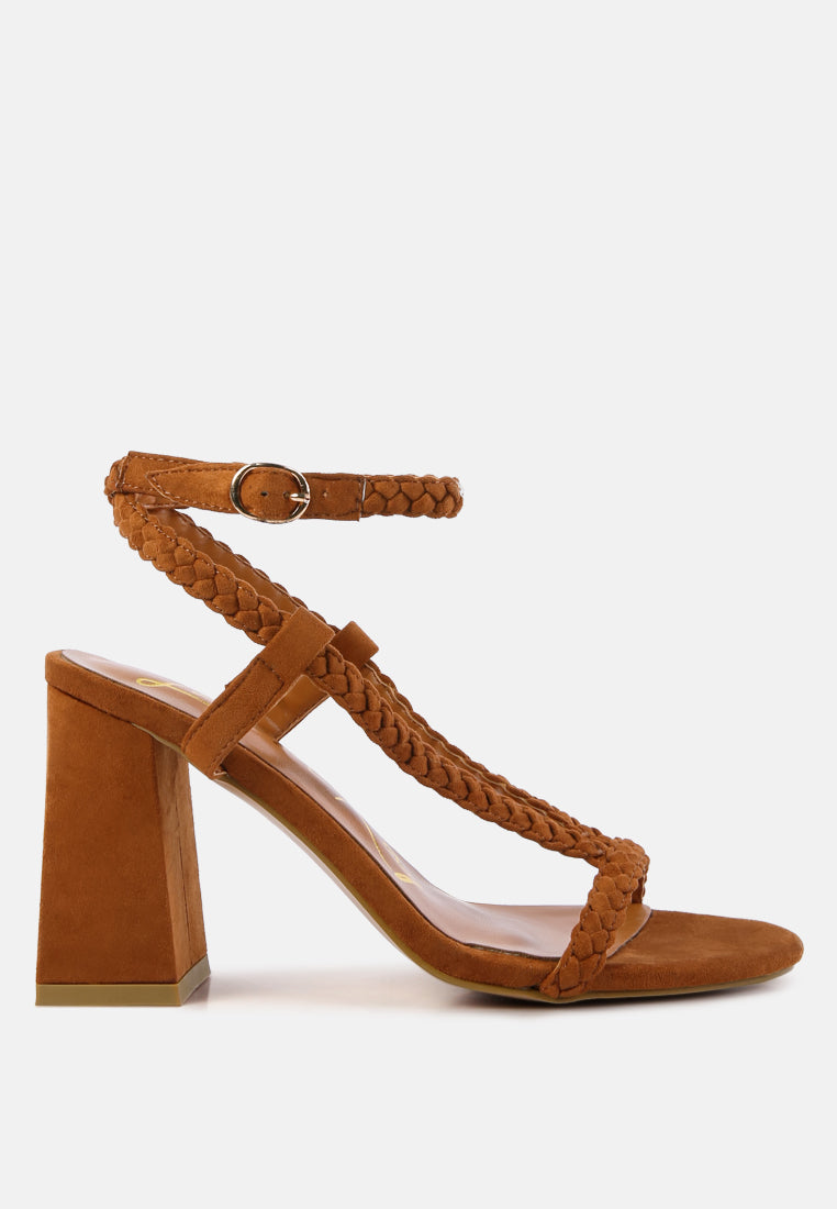 smoosh braided block heel sandals by ruw#color_tan