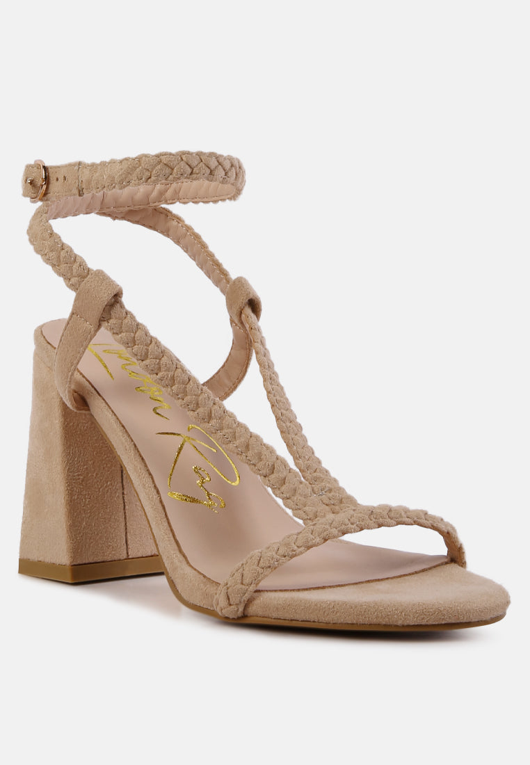 smoosh braided block heel sandals by ruw#color_beige