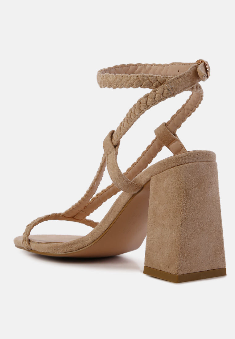 smoosh braided block heel sandals by ruw#color_beige